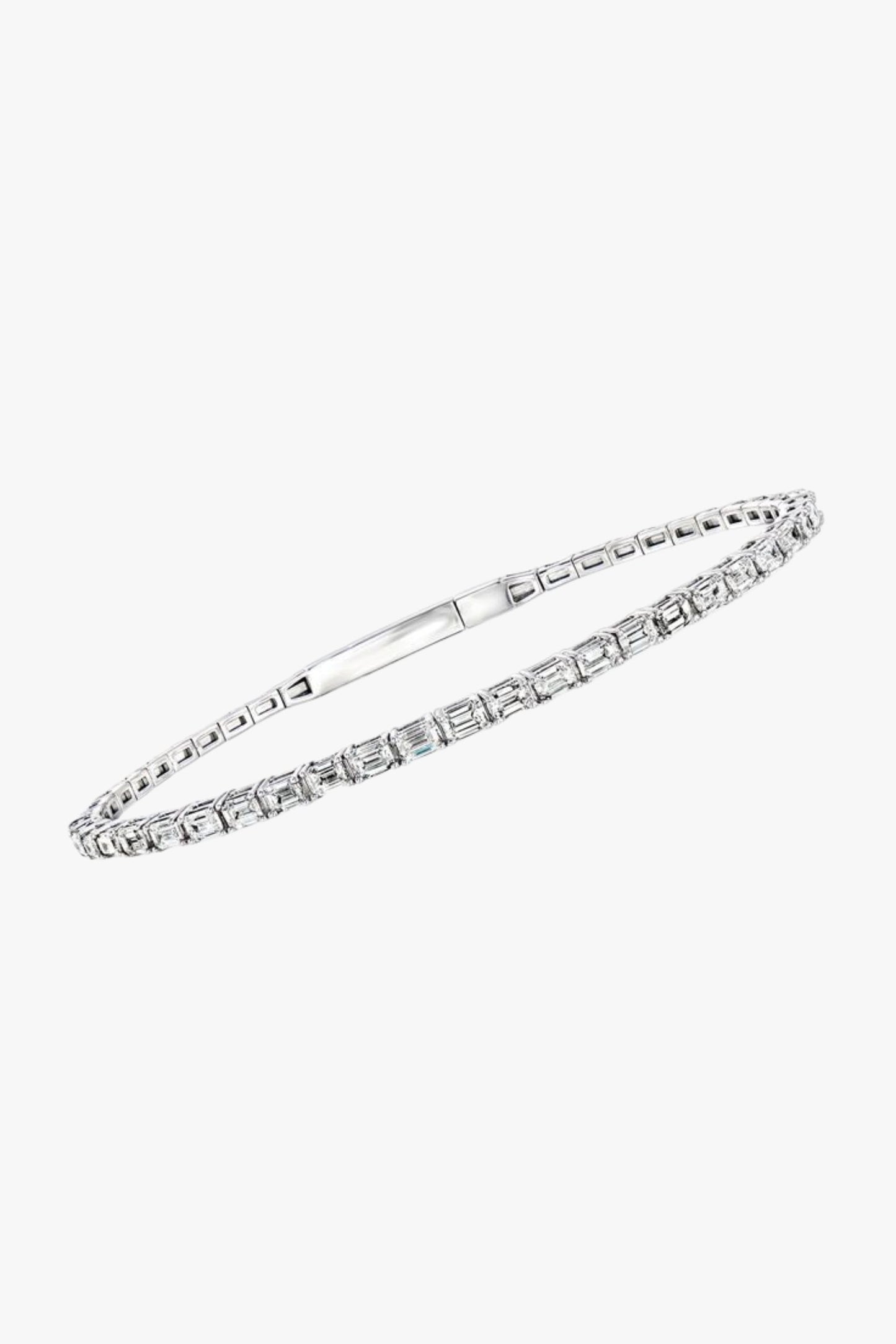 Emerald Solitaire Tennis Bracelet