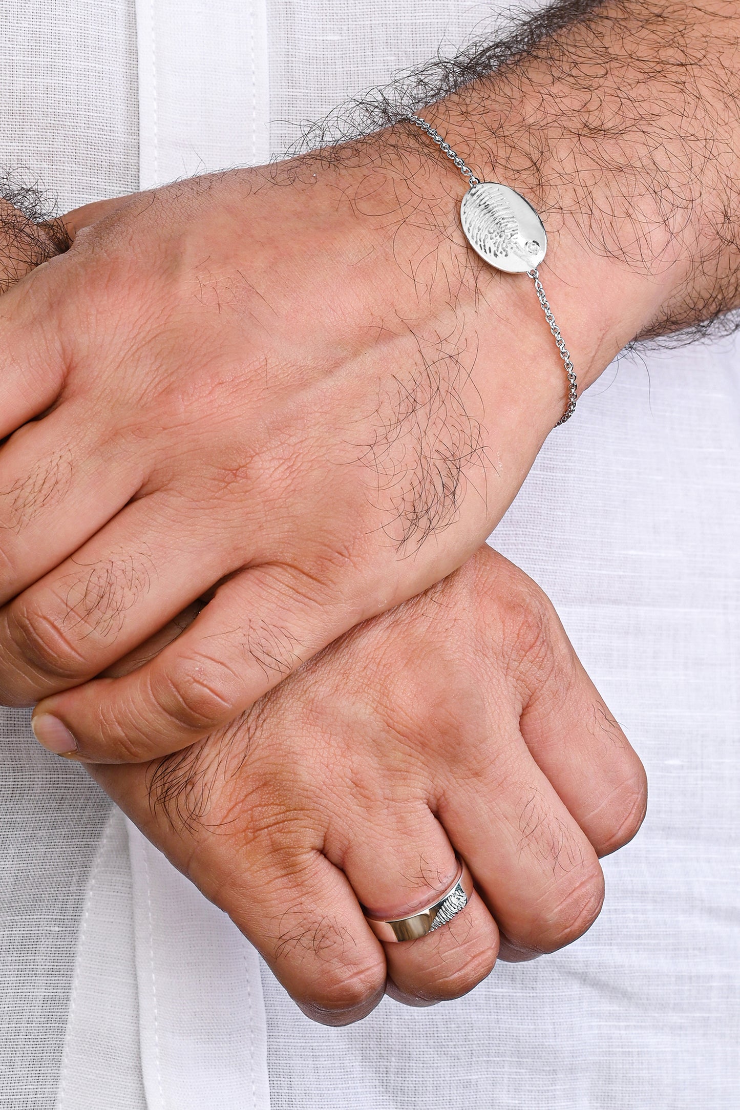 Unisex Fingerprint Bracelet