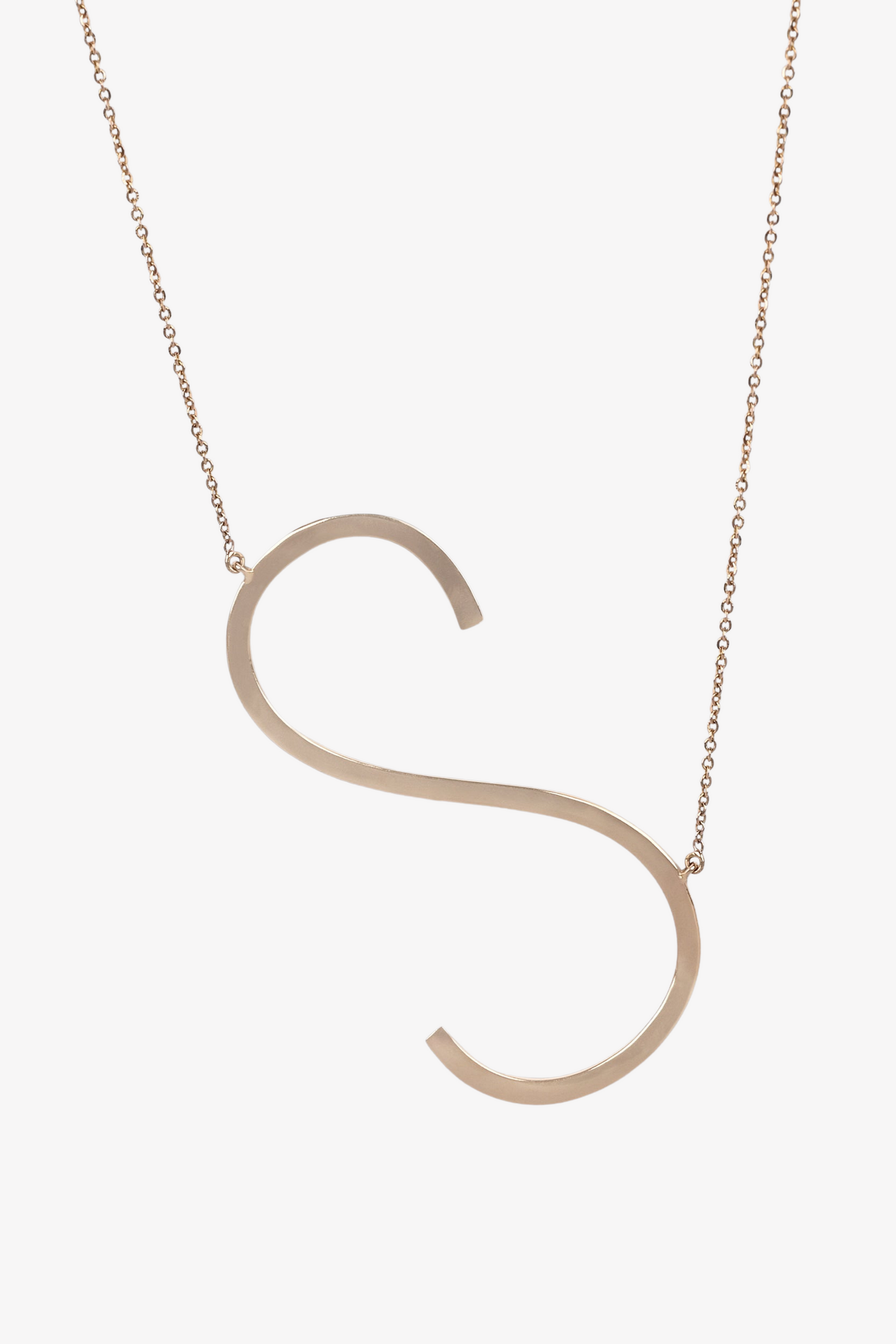 Slant Initial Necklace