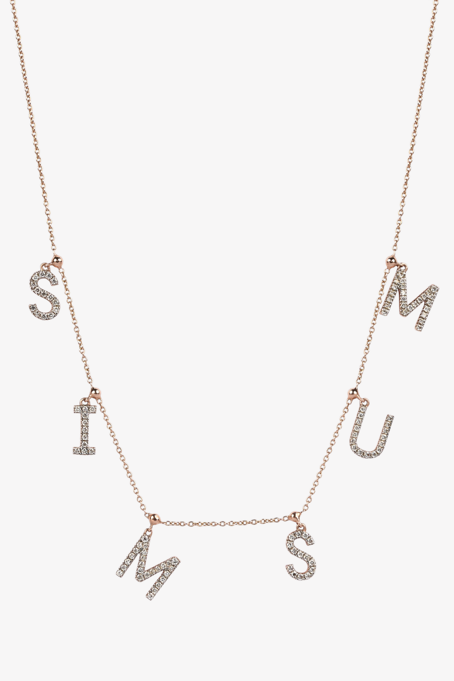 Spell-It-Out Spaced Name Necklace