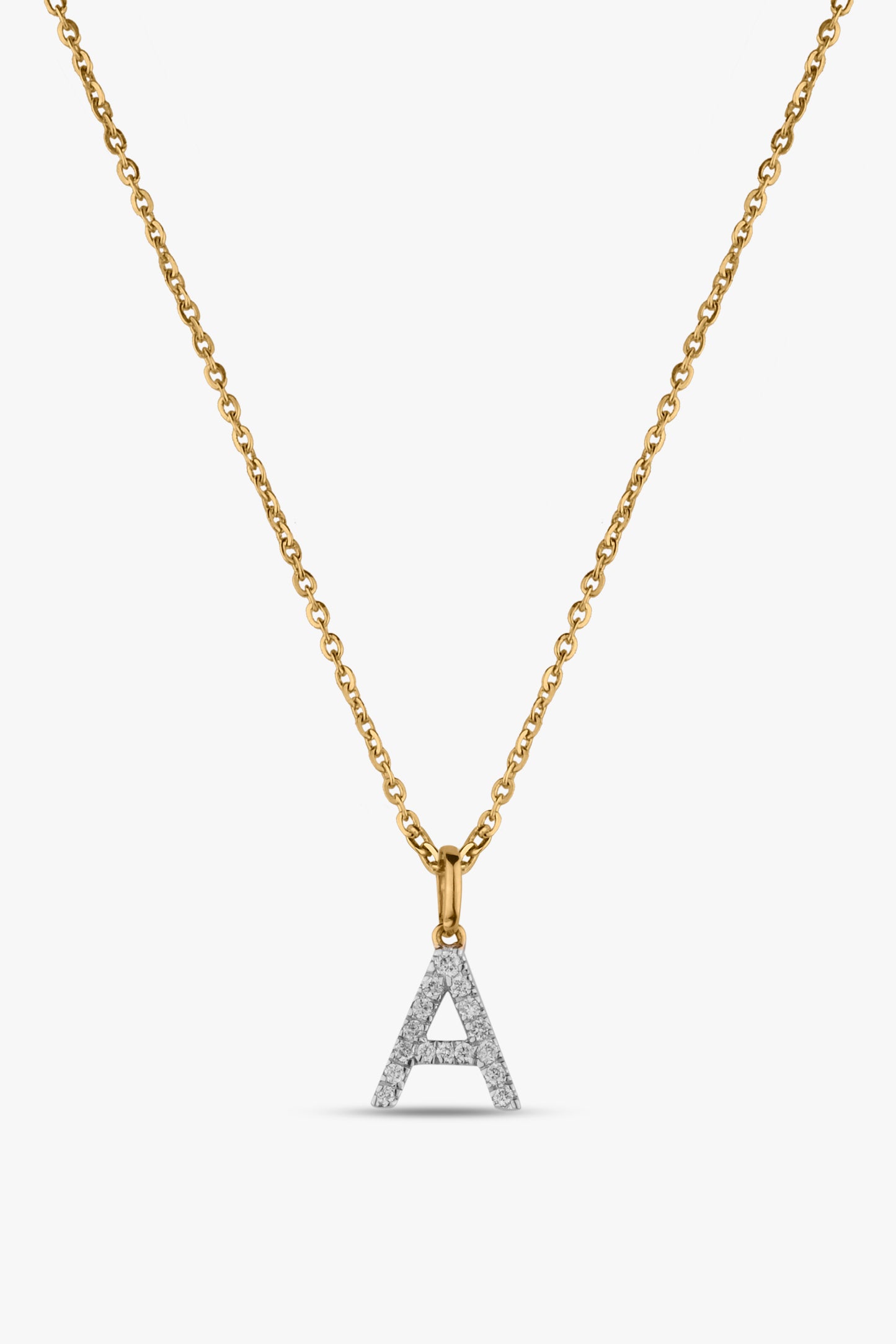 Diamond Initial Necklace