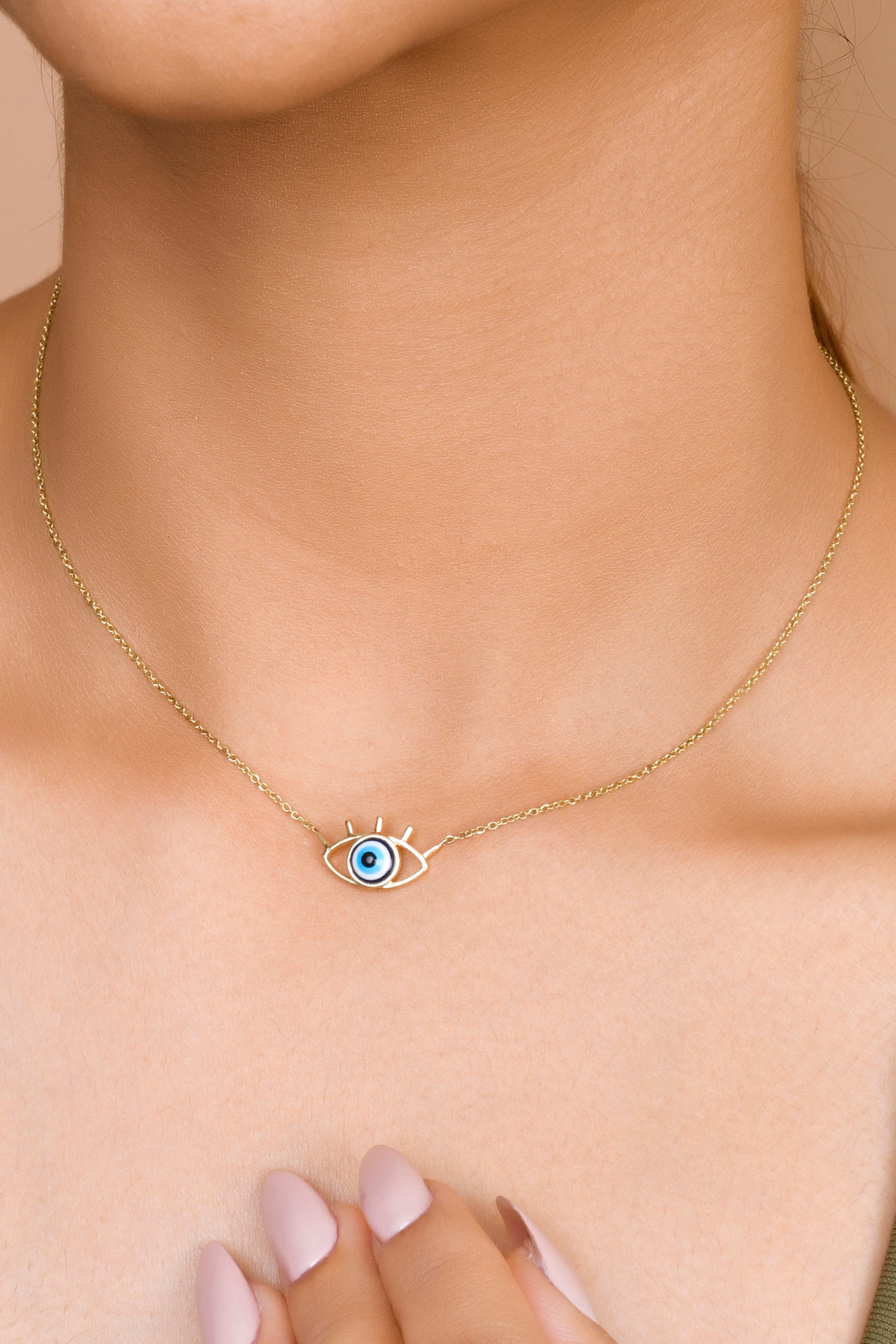 Evil Eyelash Mini Necklace