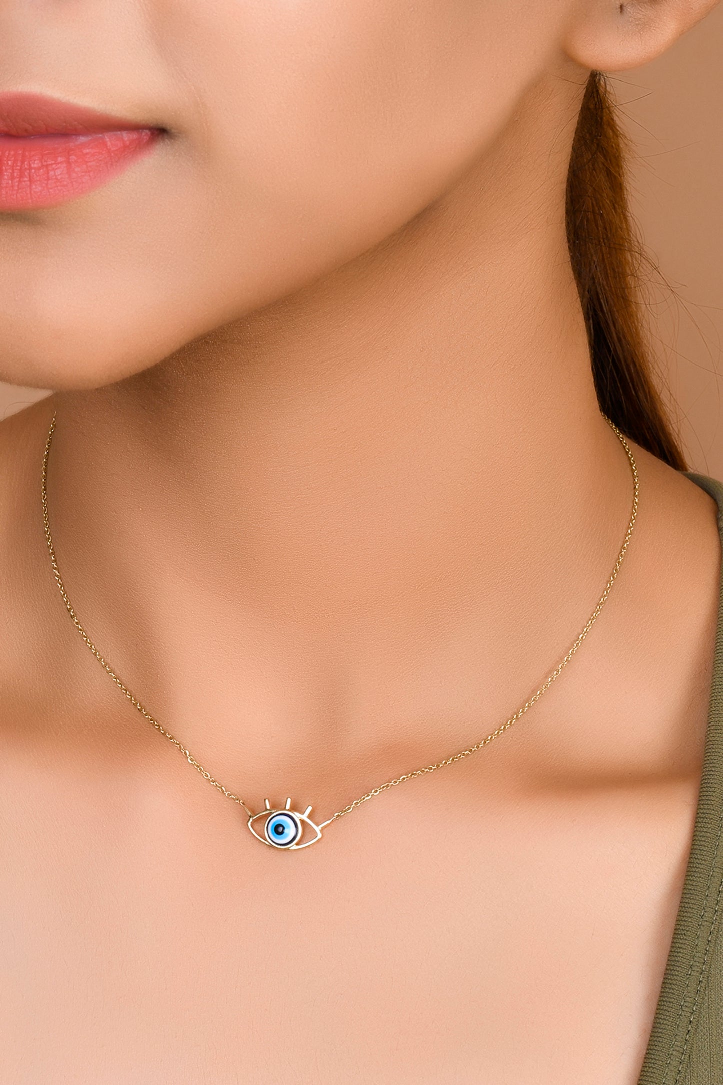 Evil Eyelash Mini Necklace
