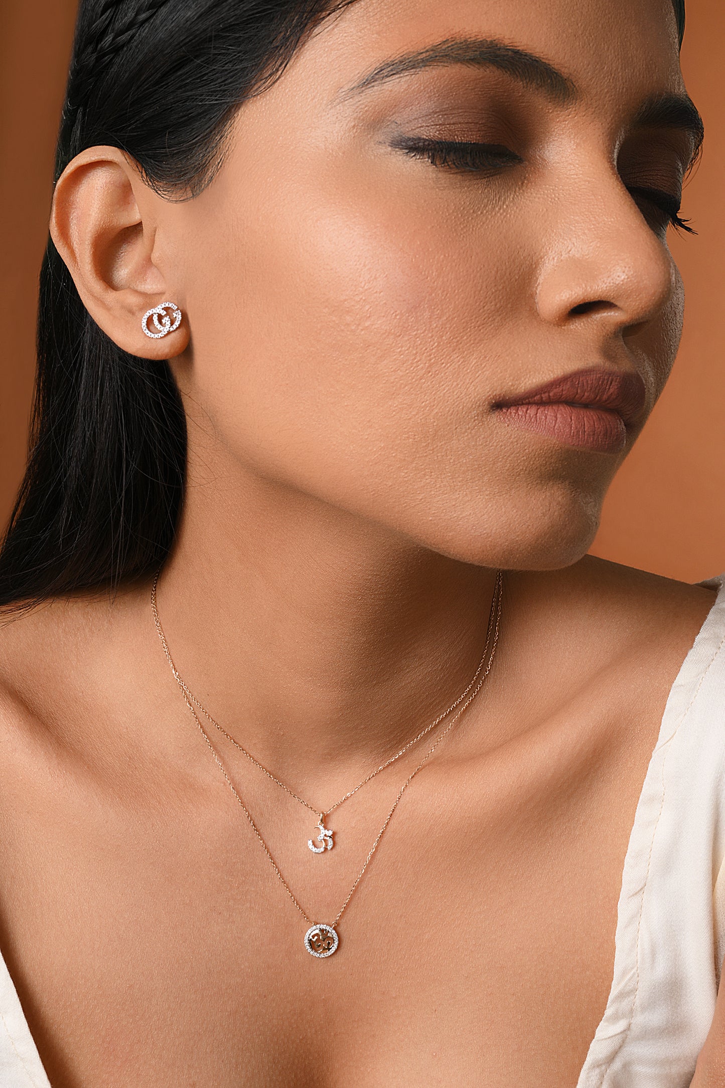 Circle Om Necklace