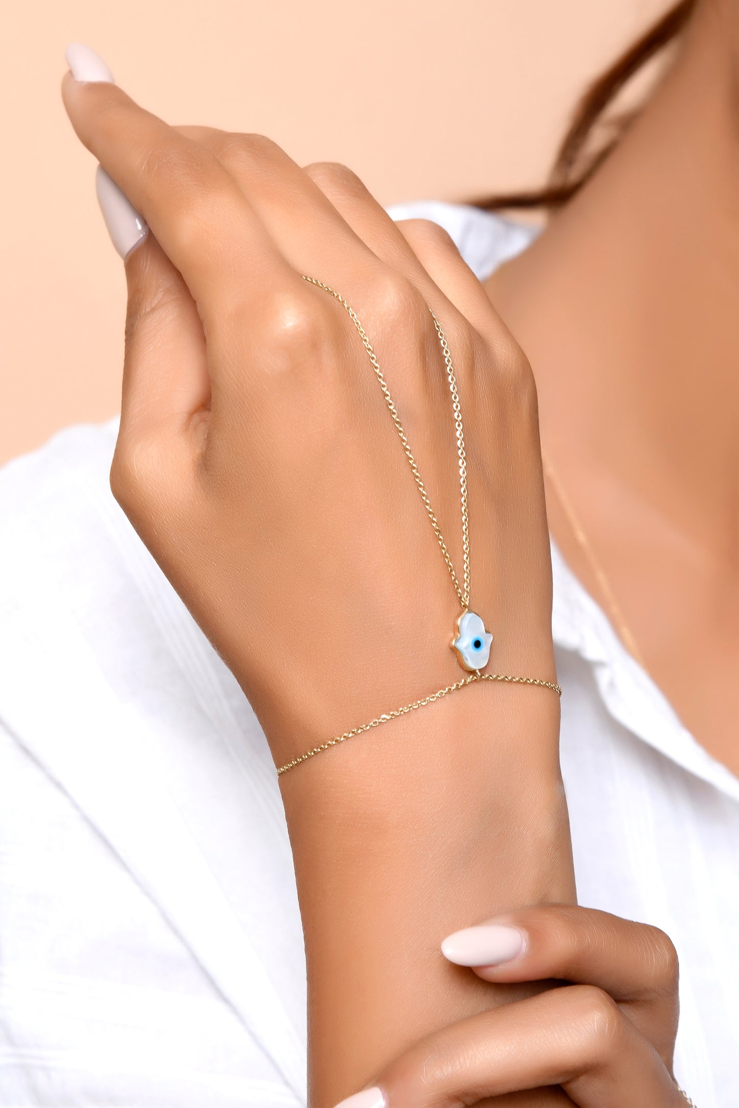 Hamsa Evil Eye Ringslet