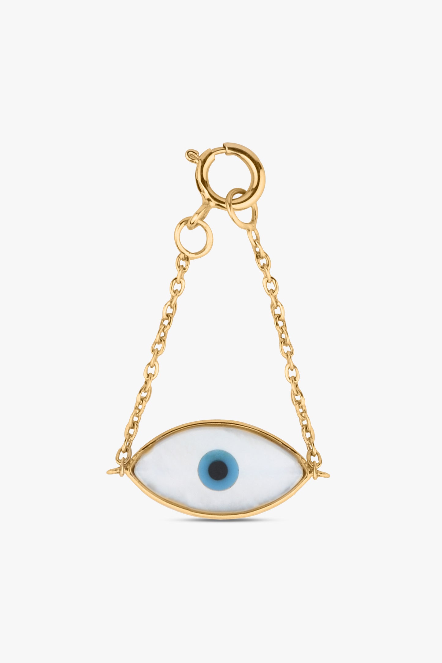 Mother of Pearl Evil Eye Watch Charm