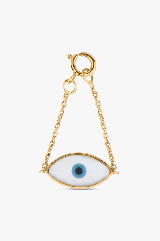 Mother of Pearl Evil Eye Watch Charm