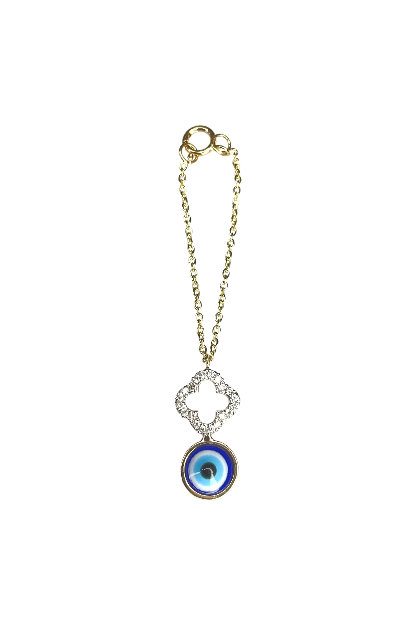 Evil Eye Clover Watch Charm