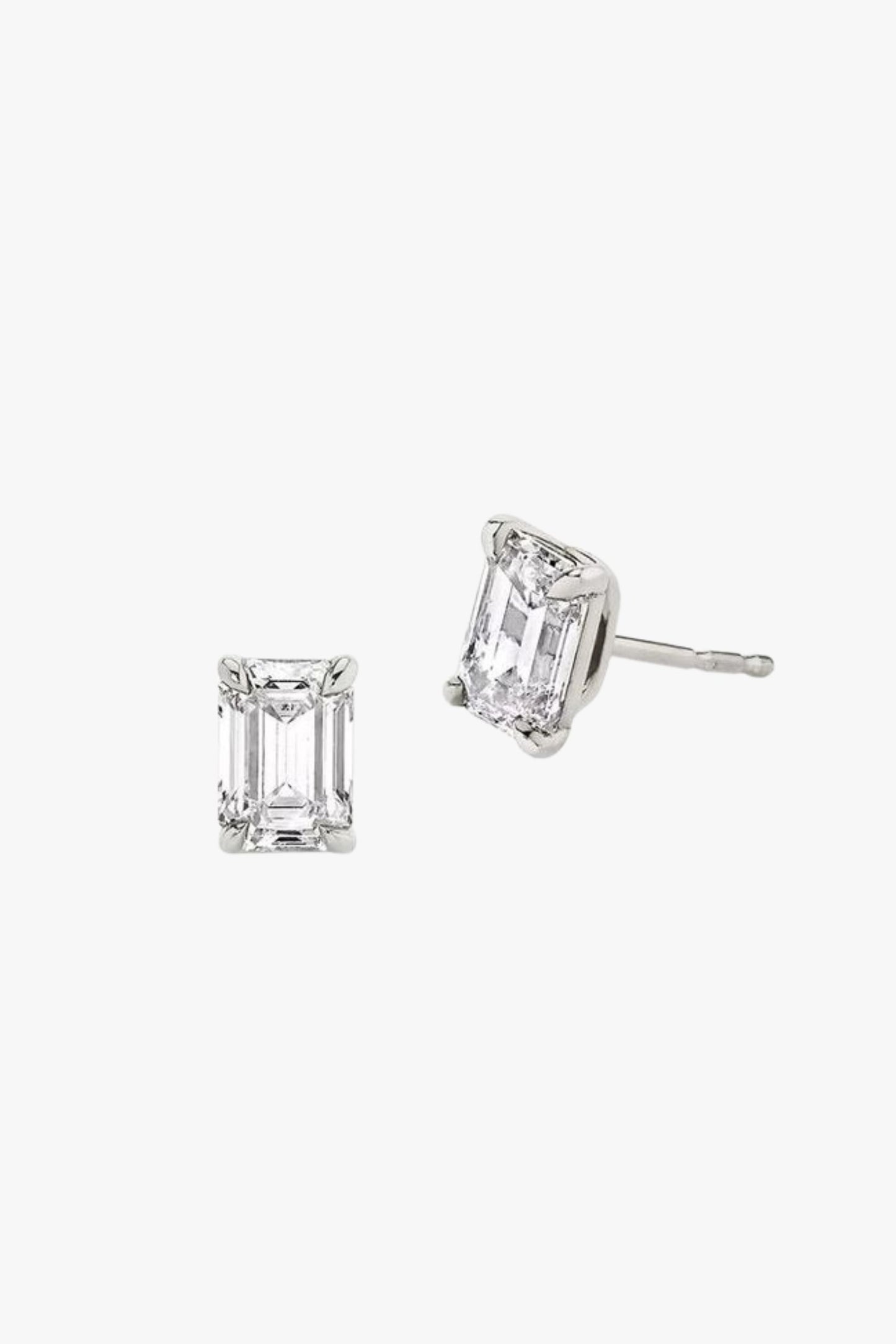 Emerald Cut Studs