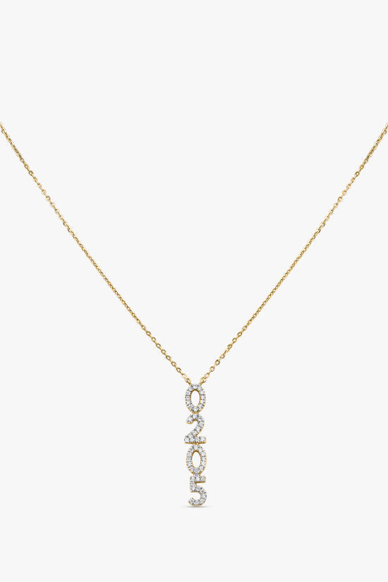 Load image into Gallery viewer, Vertical Date Necklace
