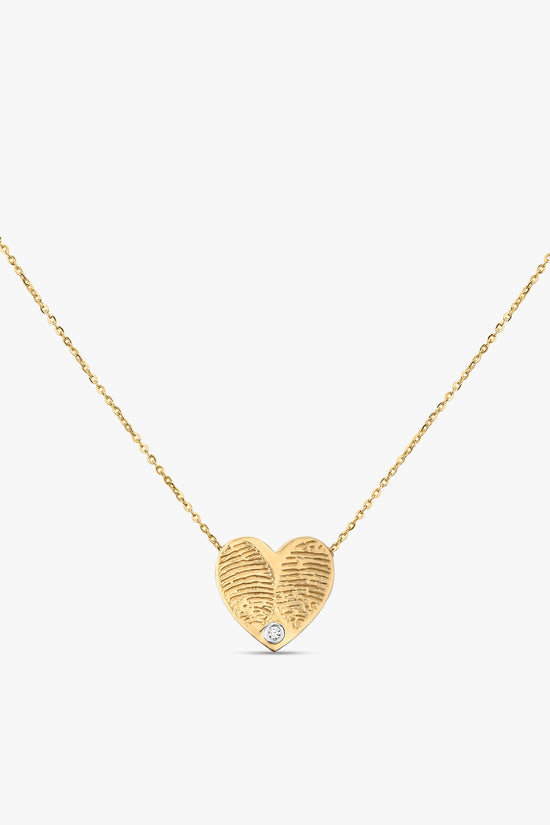Load image into Gallery viewer, Heart Fingerprint Necklace
