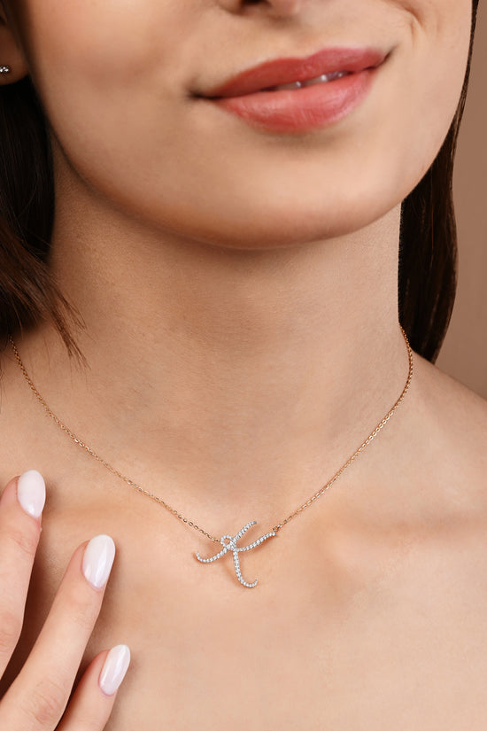 Curvy Initial k Necklace