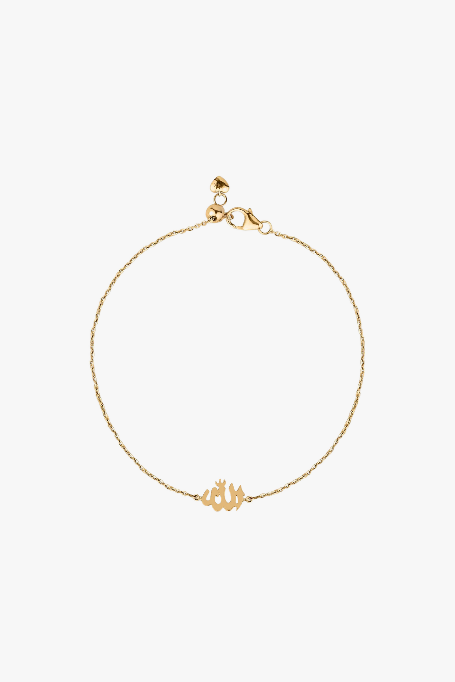 Allah In Gold Chain Bracelet