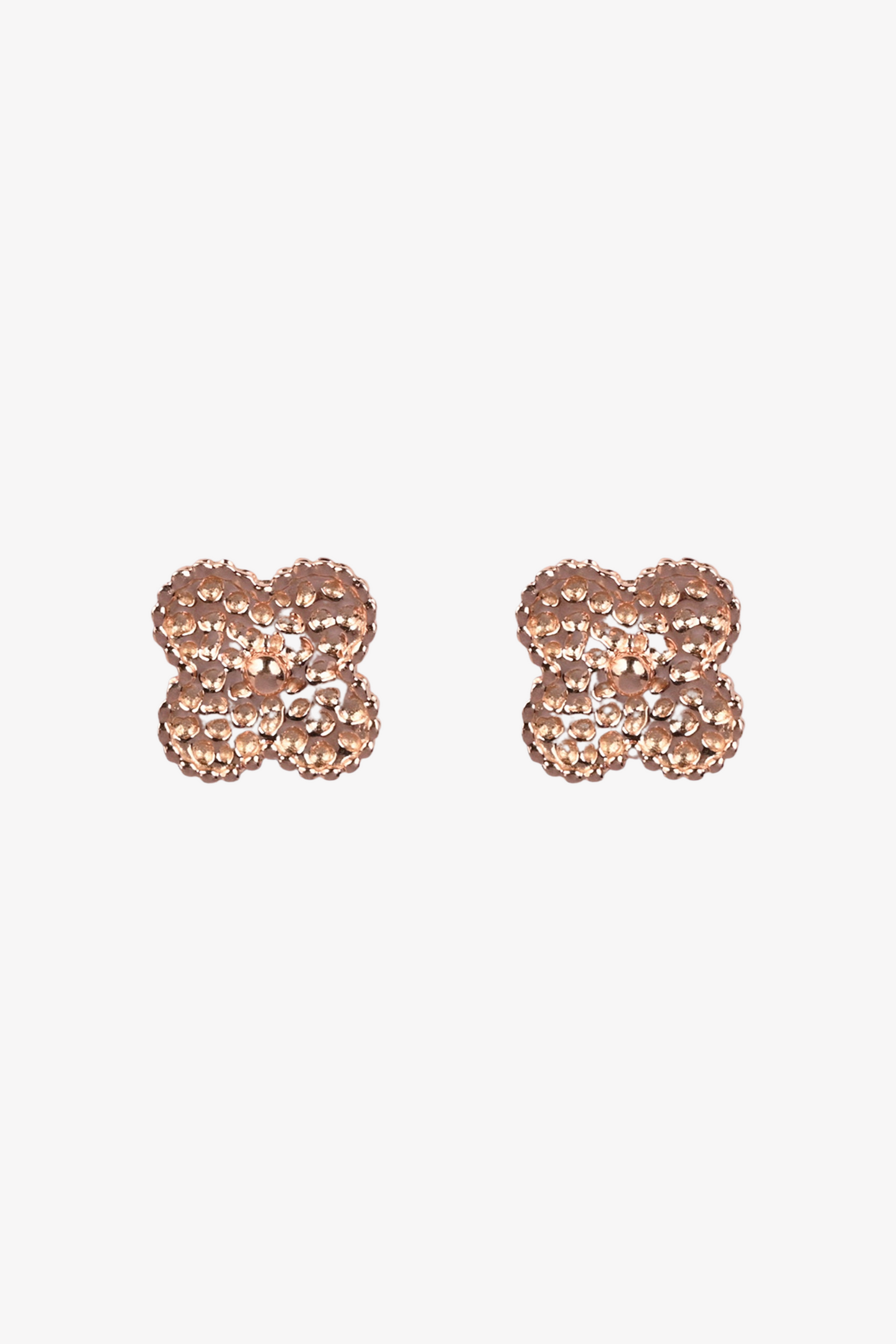 Clover Gold Stud Earrings