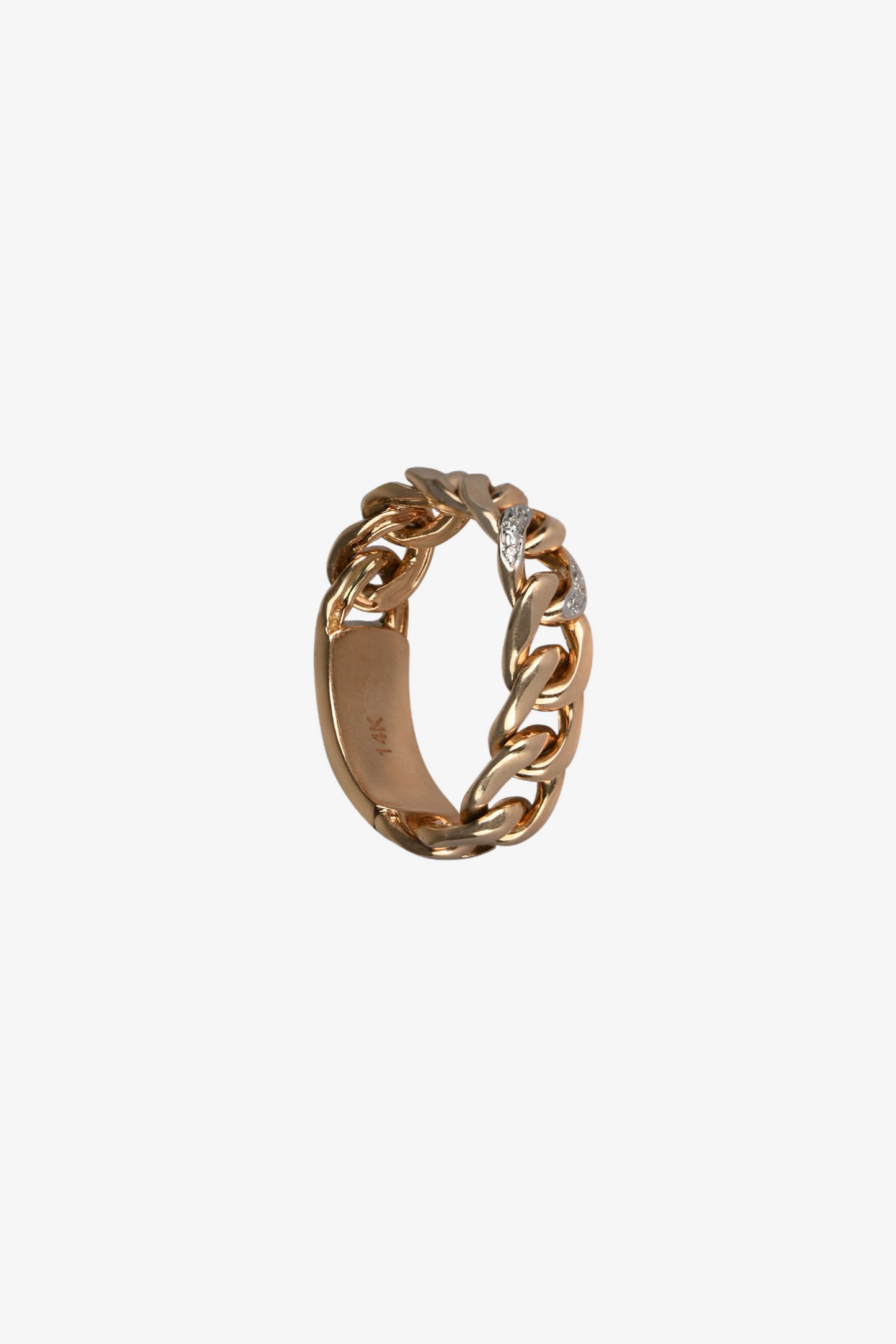 Load image into Gallery viewer, Gold &amp;amp; Diamond Link Ring
