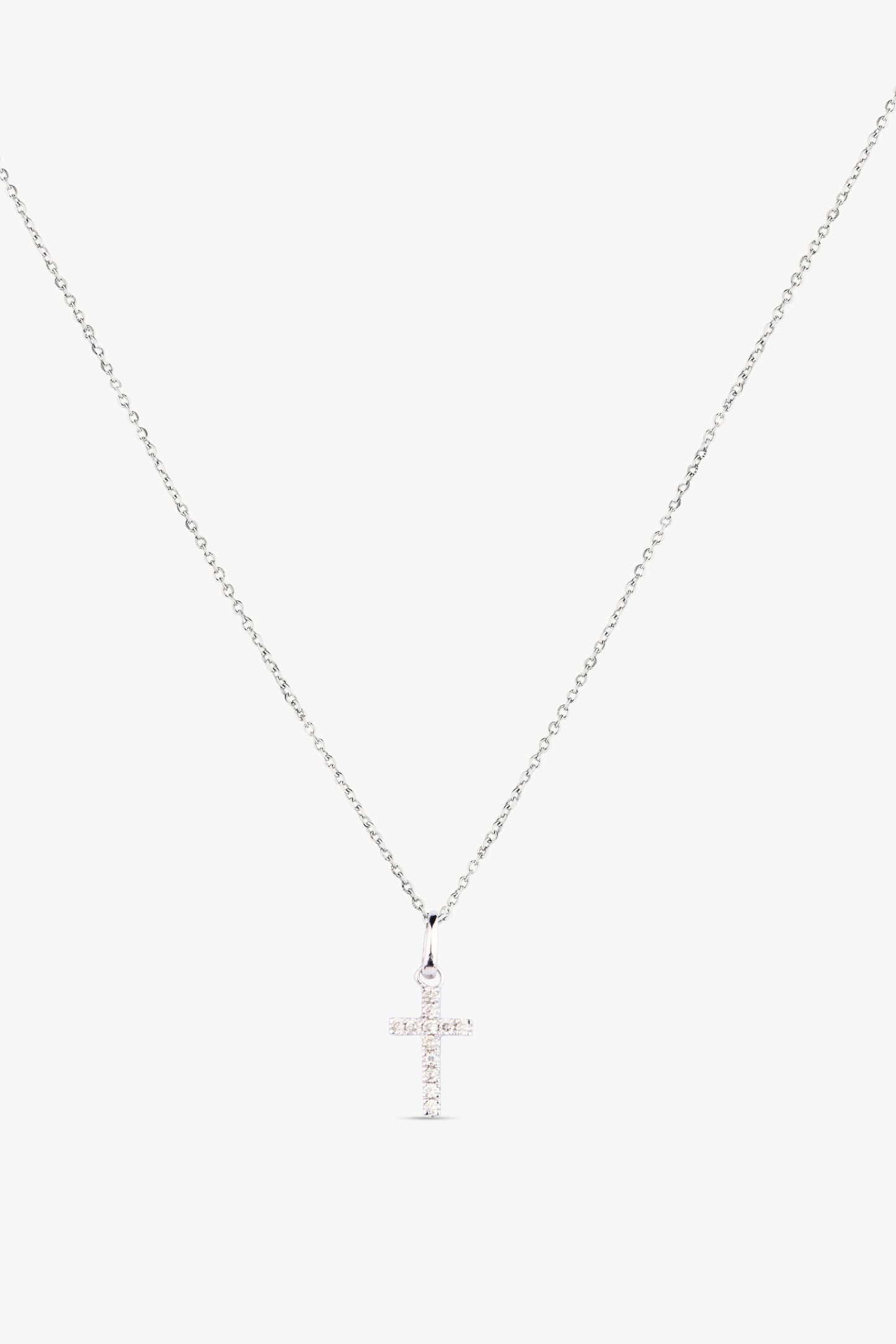 Diamond Holy Cross Necklace