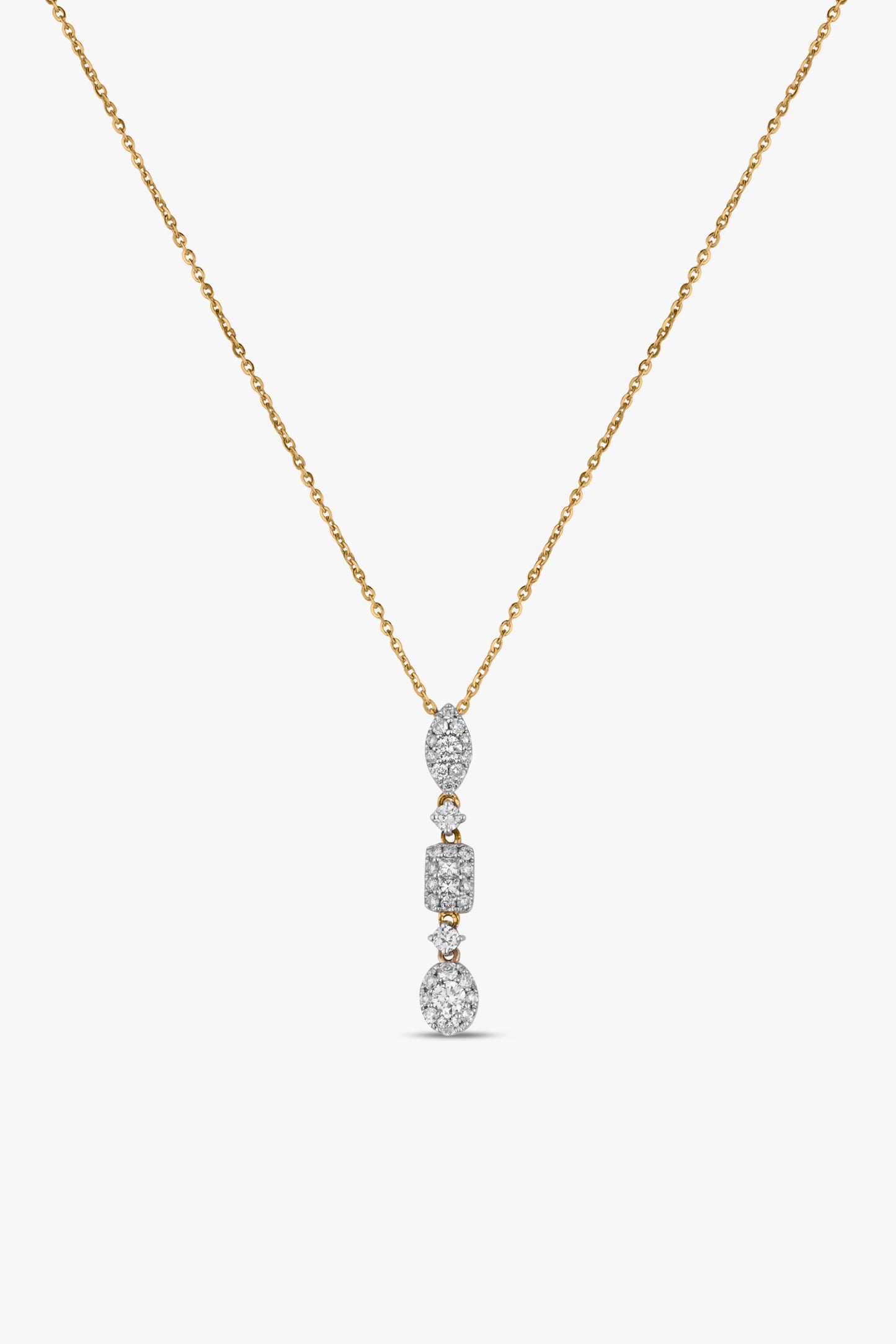 Load image into Gallery viewer, Vertical Shapes Necklace
