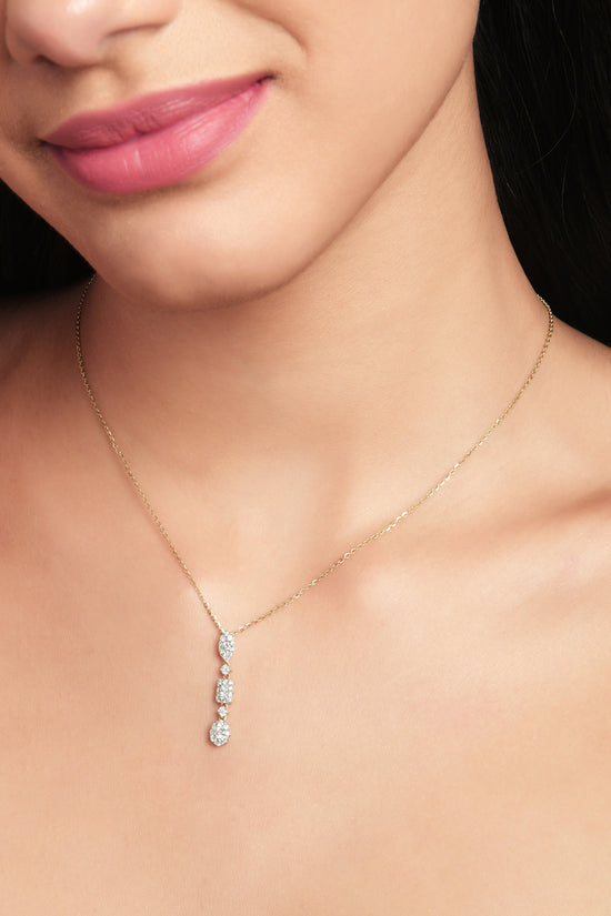 Load image into Gallery viewer, Vertical Shapes Necklace

