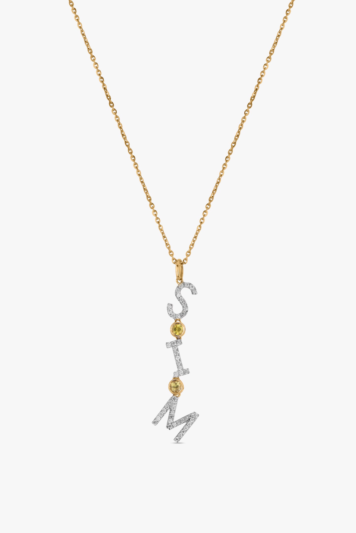 Load image into Gallery viewer, Vertical Initial Necklace
