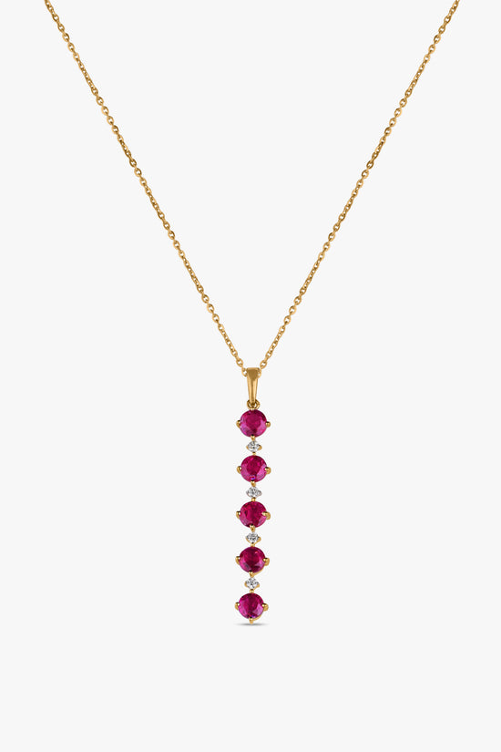 Load image into Gallery viewer, Ruby Dangler Necklace
