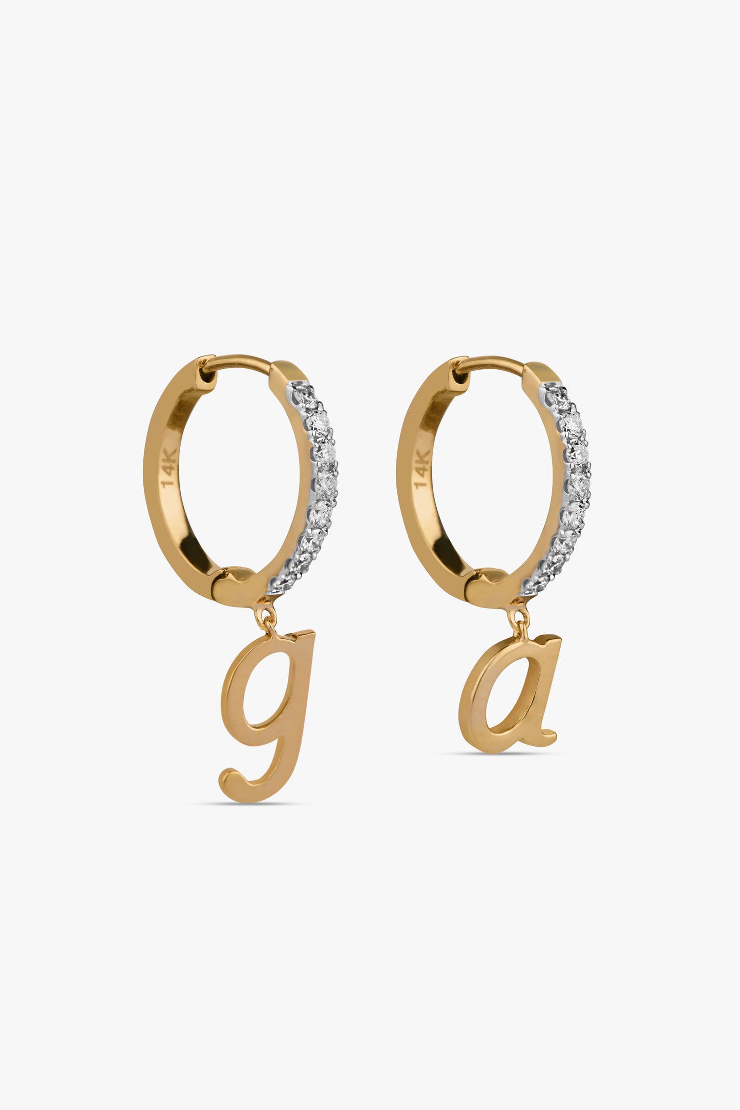 Coupled Alphabet Earrings