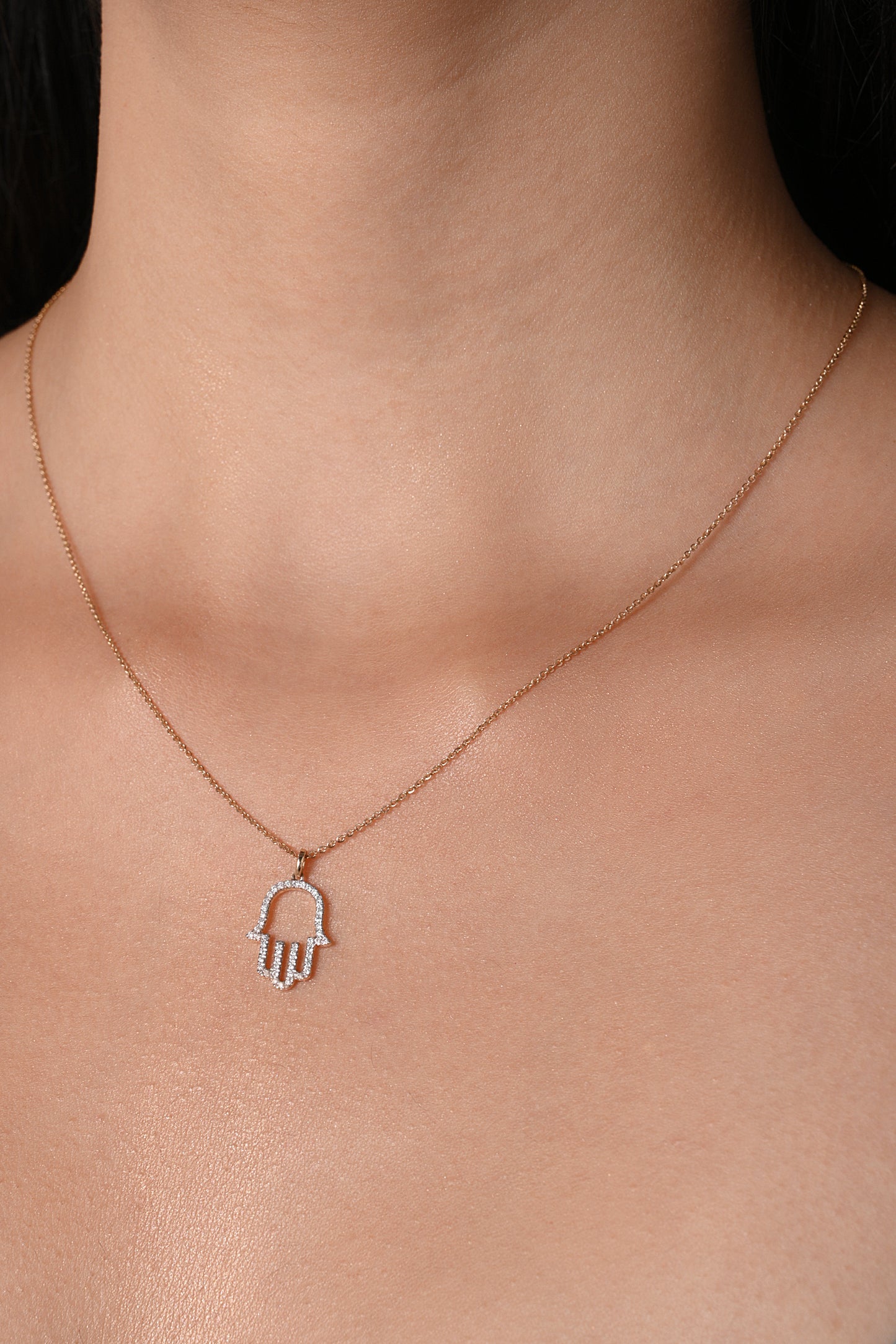Hand of fatima, Hamsa necklace, Gold hamsa necklace evil eye necklace – Mea  Mor Jewelry