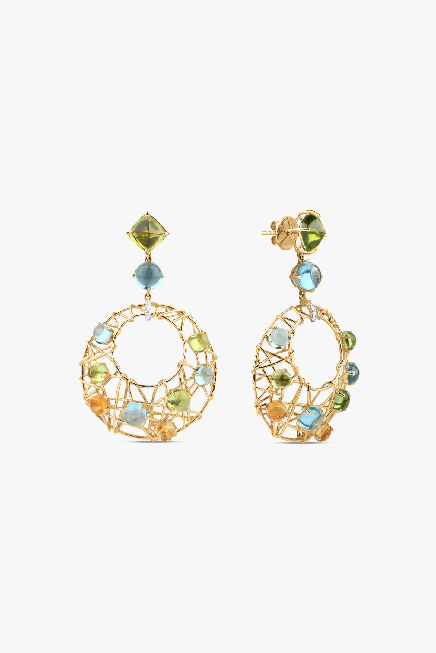 Load image into Gallery viewer, Coloured Stone Earrings
