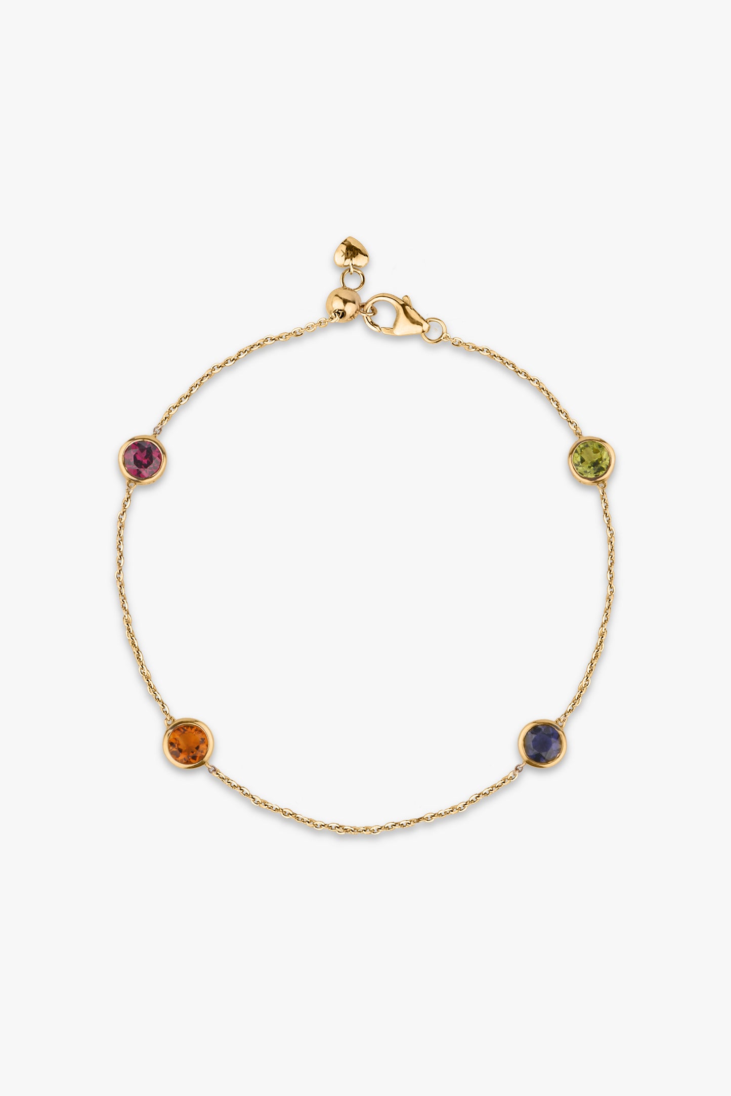 Coloured Stones Anklet