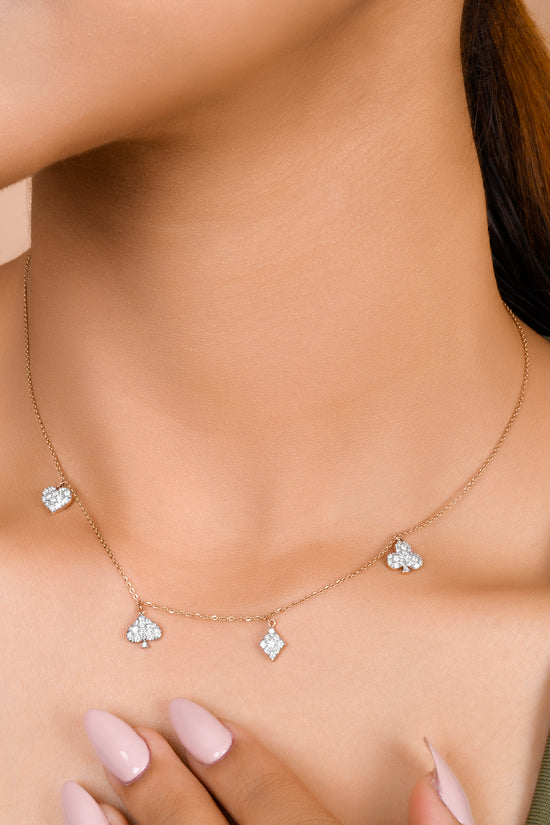 Load image into Gallery viewer, Poker Diamond Necklace
