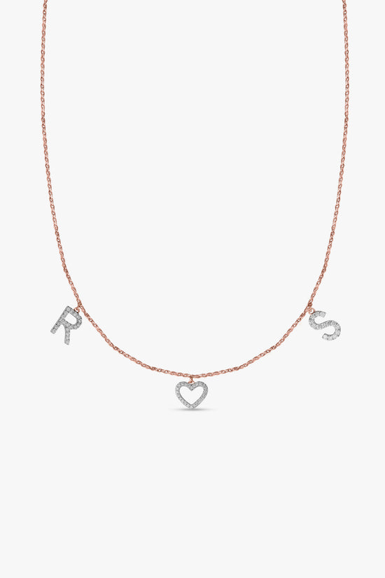 Load image into Gallery viewer, Initial Heart Necklace
